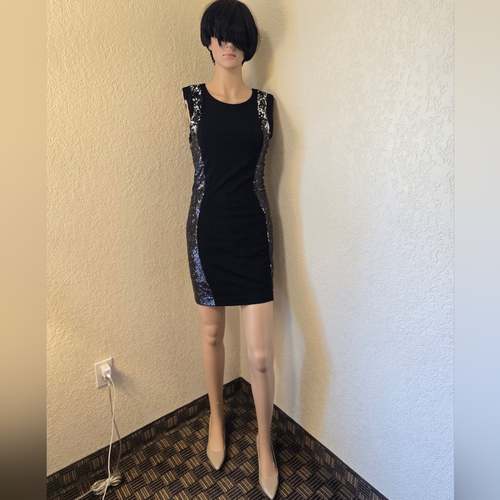 Forever 21 Black Dress with Sequin Accents